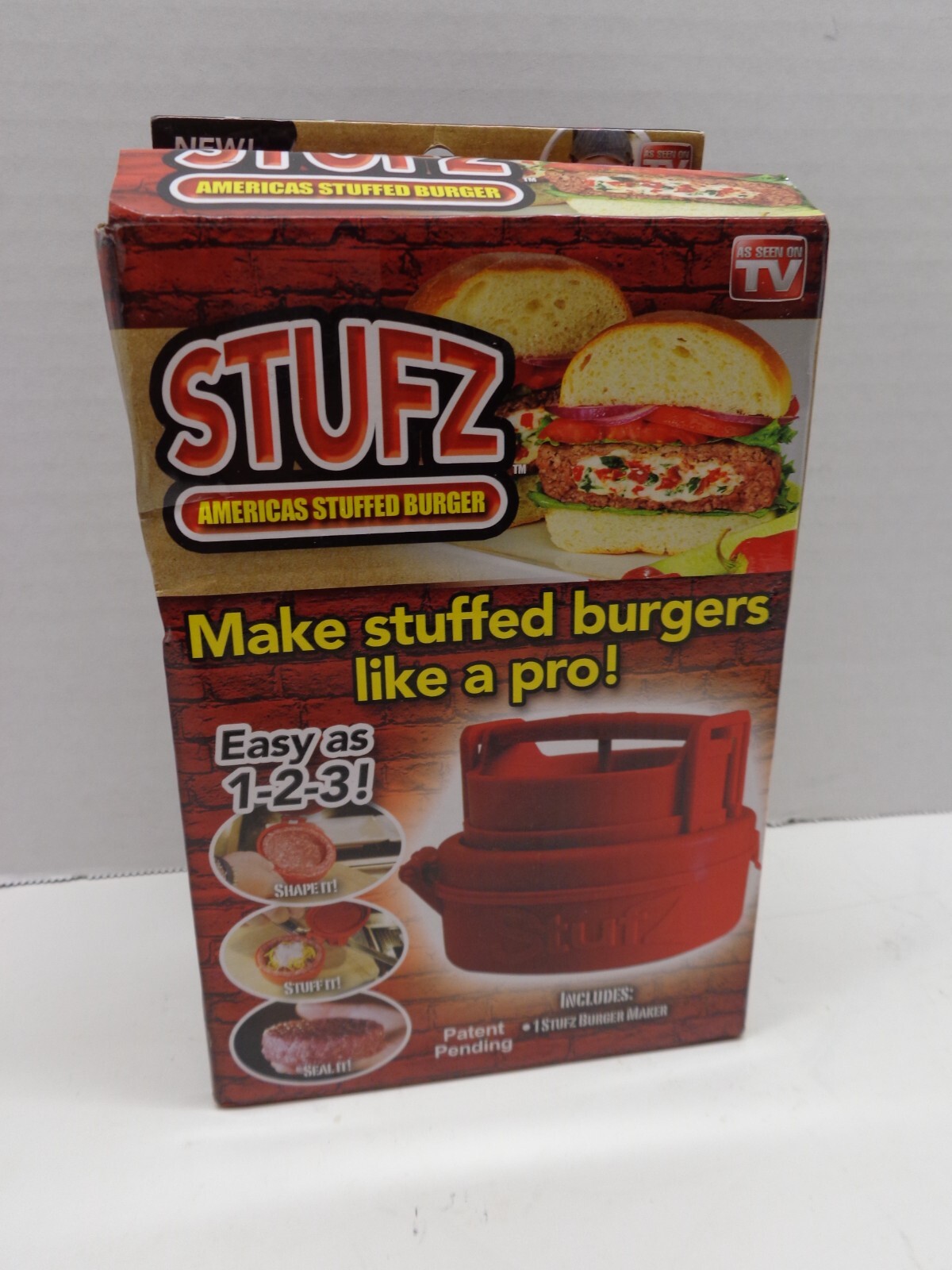 STUFZ Americas Stuffed Burger (1 Pack) | Make Burgers Like a Pro, As-Seen-On TV gallery