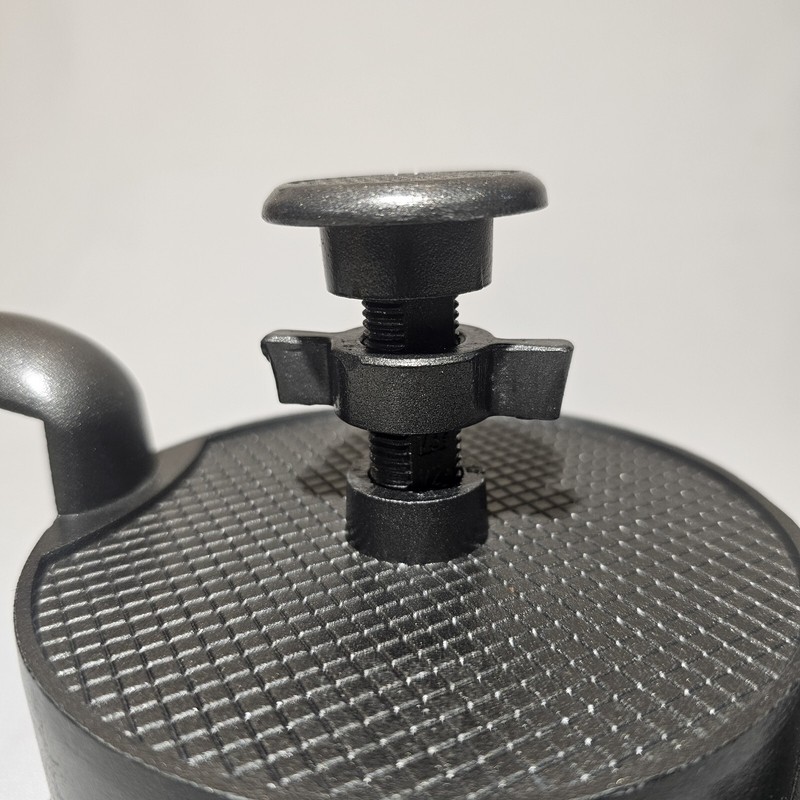 Adjustable Hamburger Press Patty Maker, 4 5/8" Inch Aluminum Metal with Knob gallery