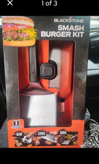 Blackstone Smash Burger Kit Press & Sear BBQ Tool Set, Large, Reusable a $90 val