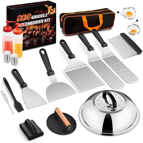 18Pcs Griddle Accessories Kit for Blackstone, Flat Top Grilling Accessory Set gallery