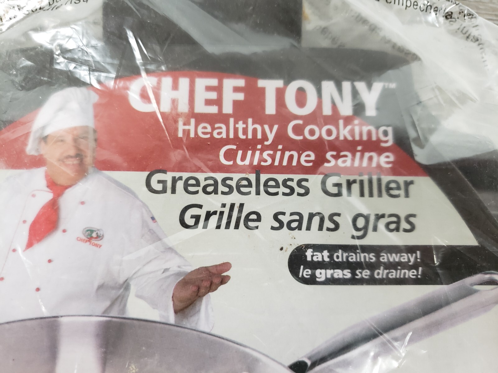 NEW Chef Tony Greaseless Griller MEDIUM FITS MOST 10 INCH PANS gallery