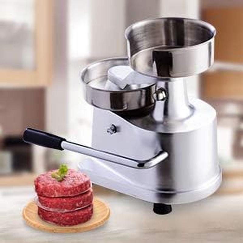 5 Inches/130Mm Sliver Commercial Hamburger Press Patty Maker Heavy Duty Meat For gallery