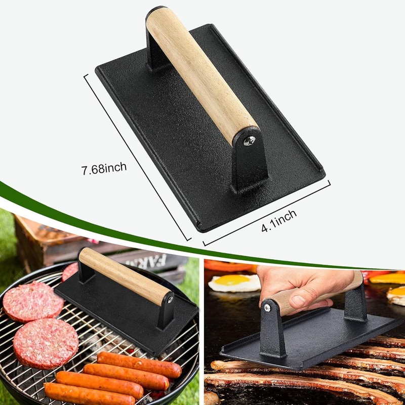 Versatile Smash Burger Maker - High-Quality 5PC Kit for Delicious Home Burgers gallery