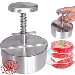 NOBER Burger Press Stainless Steel Patty Maker Grill Dishwasher Safe
