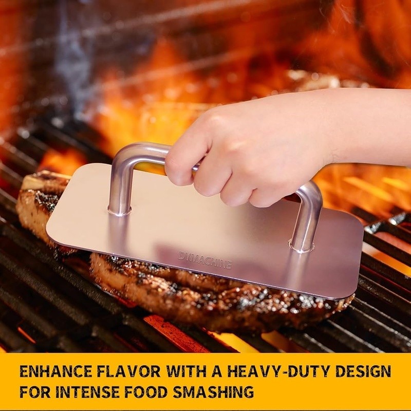 Stainless Steel Burger Press Heavy Duty Patty Maker Cooking Tool Easy Clean New gallery