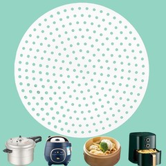 Multipurpose Silicone Liner for Steamer, Air Fryer, Pressure 6 inches, White