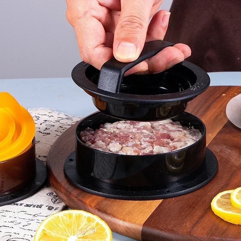 Non Stick Stuffed Burger Press 3 IN 1 Hamburger Patty Molds Maker BBQ Kitchen gallery