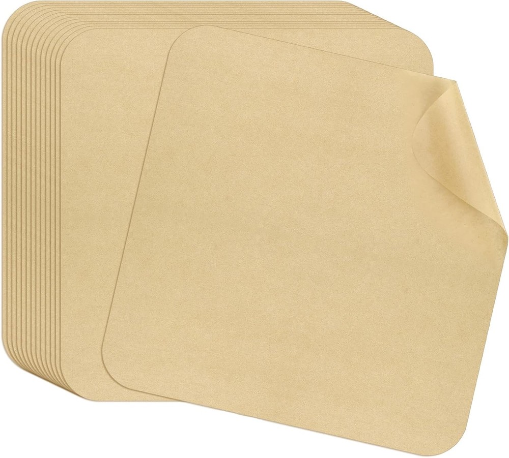 WMKGG 12 inch Air Fryer Parchment Paper Squares, 12x12-100 pcs, Unbleached