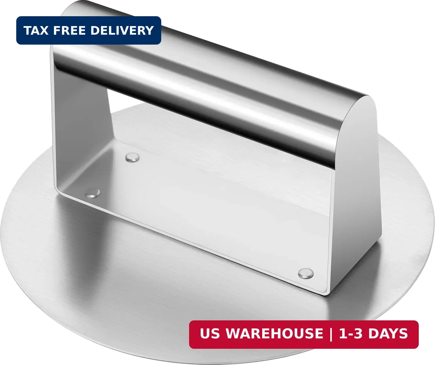 Stainless Steel Burger Press 6.2" Round Smash Burger Press- Pro Non-Stick Burger gallery