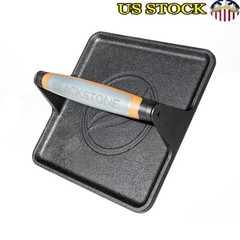 Cast Iron Griddle Press Heat Resistant Handle Non Stick Grill Bacon Burger Tool