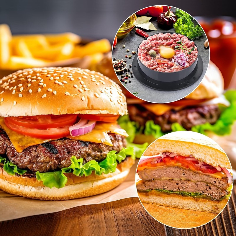 Hamburger Press Patty Maker Hamburger Press Burger Press 3 in 1 Stuffed Burger gallery