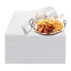 100PCS Deli Paper Sheets 12×12″, Unbleached White Wax standard size, Whte