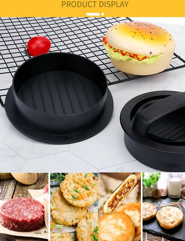 4-in-1 Hamburger Press Burger Press Patty Maker Slider Stuffed Burgers Sandwich gallery