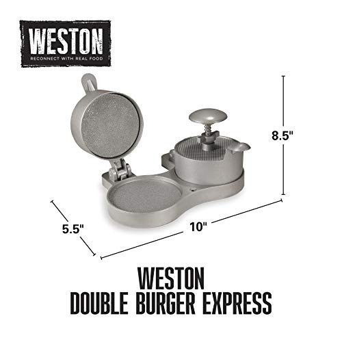 Double Burger Press 4 1/2 Inch Patties Hamburger Crab Cake Sausage Spring gallery