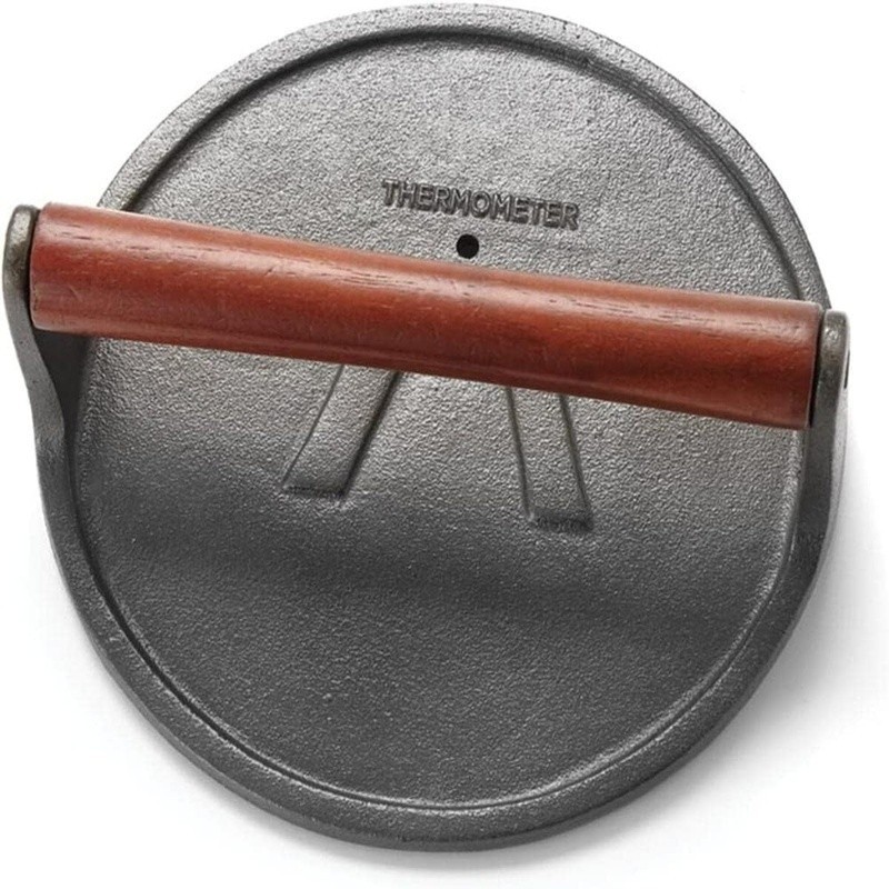 Durable Cast Iron Grill Press Non Stick Heavy Duty Meat Cooking Tool New gallery
