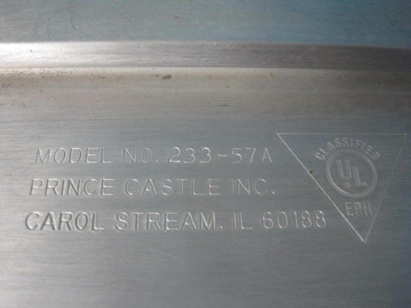 PRINCE CASTLE 233-57A COMMERCIAL MEAT/BURGER PRESS 23" x 6" NEW REASTURANT gallery