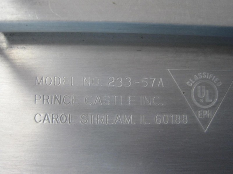 PRINCE CASTLE 233-57A COMMERCIAL MEAT/BURGER PRESS 23" x 6" NEW REASTURANT gallery