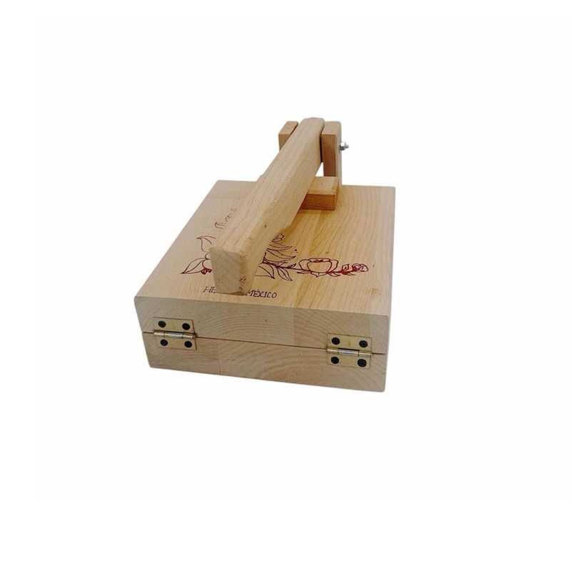 Square Wooden 10" Tortilla Press, Corn & Flour Dough Maker for Homemade Tacos gallery