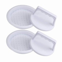 2 PCS Plastic Hamburger Meat Patty Maker Burger Press Set Kitchen BBQ Grilling