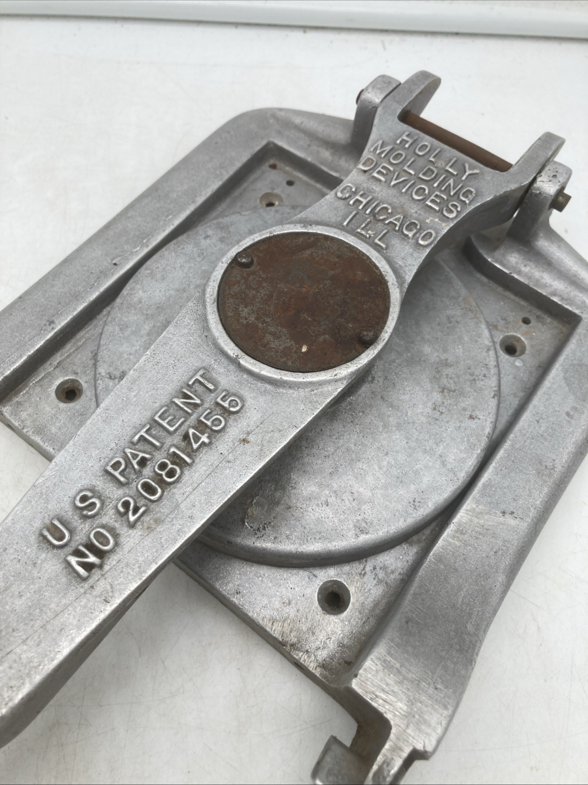 Vintage Holly Molding Devices 5” Hamburger Patty Press Molder Cast Aluminum USA gallery