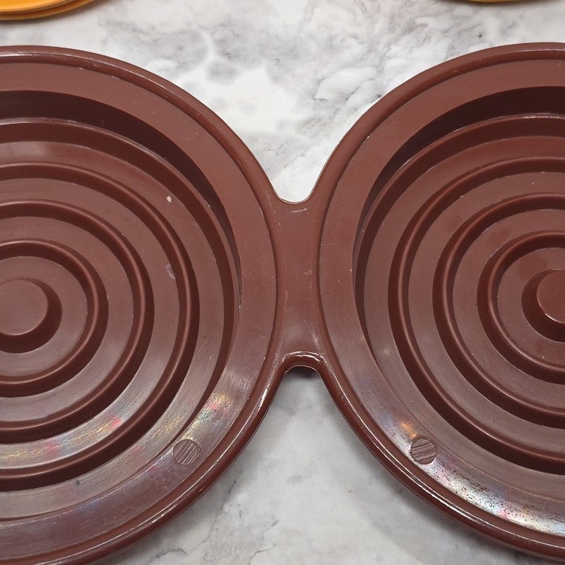 Vtg Charcoal Companion Double Hamburger Press Mold 2005 Burger Circular Patties gallery