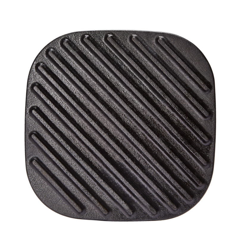 PADERNO Signature Pre-Seasoned Cast Iron Panini & Burger Grill Press, Black, 19. gallery