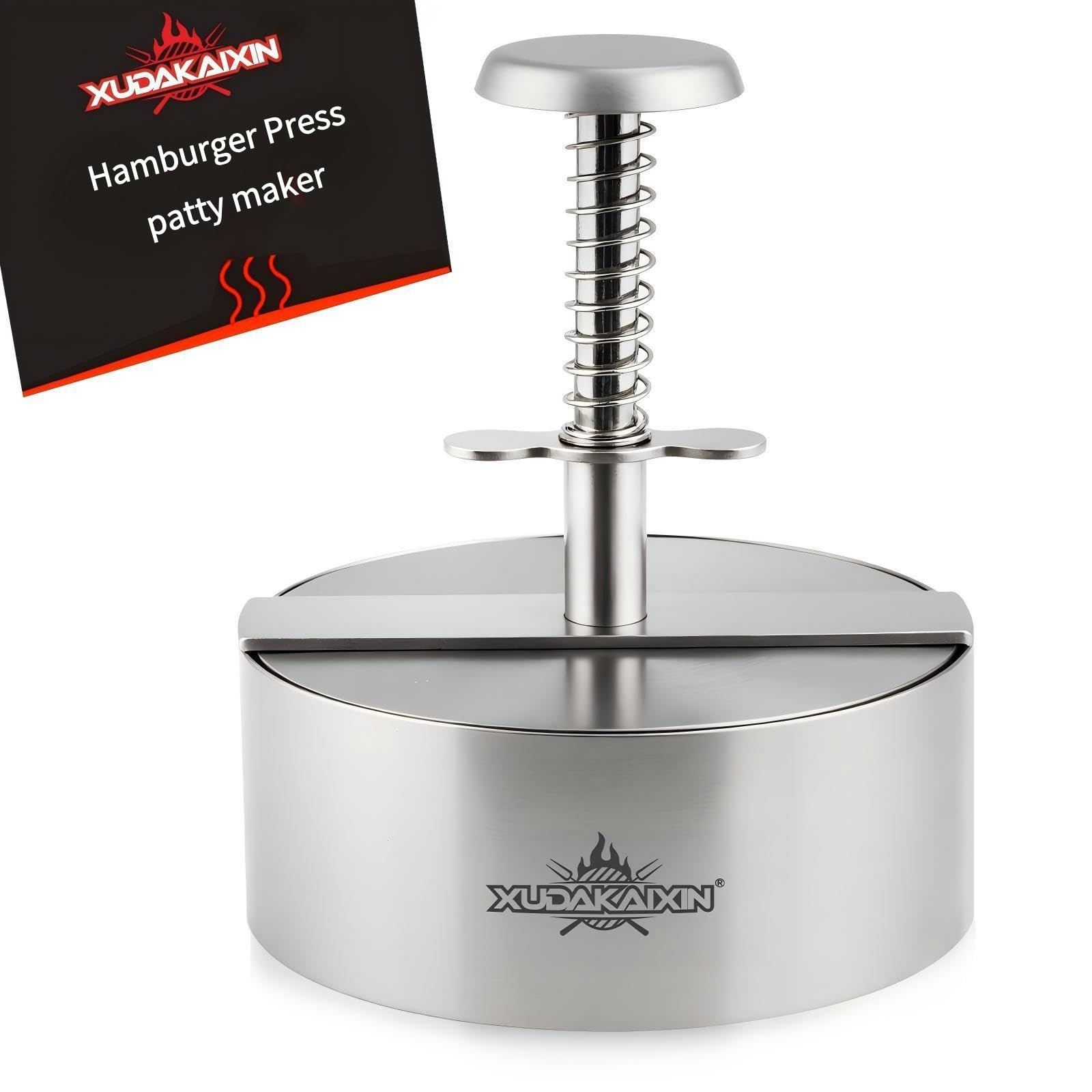 Burger Press Patty Maker 304 Stainless Steel Heavy Duty Easy Release NonStick B gallery
