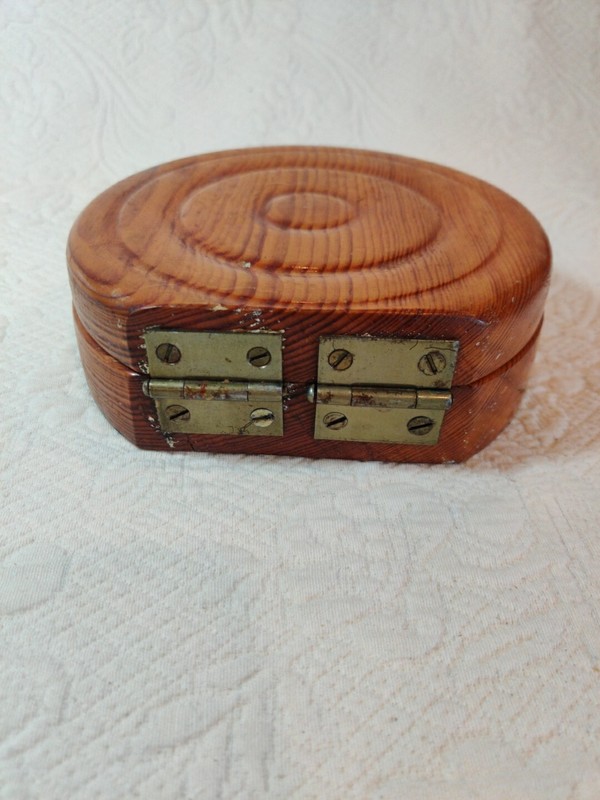 Vintage Wood Hinged Hamburger Meat Patties Press 1960s Era gallery