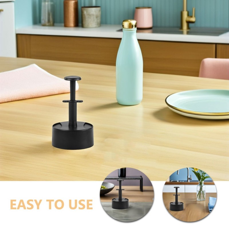 Black Plastic Hamburger Maker Mold Nonstick Manual Meat Press for Home Cooking gallery