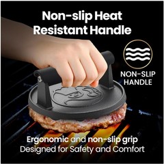Griddle Hamburger Smasher – Heat-Resistant Handle
