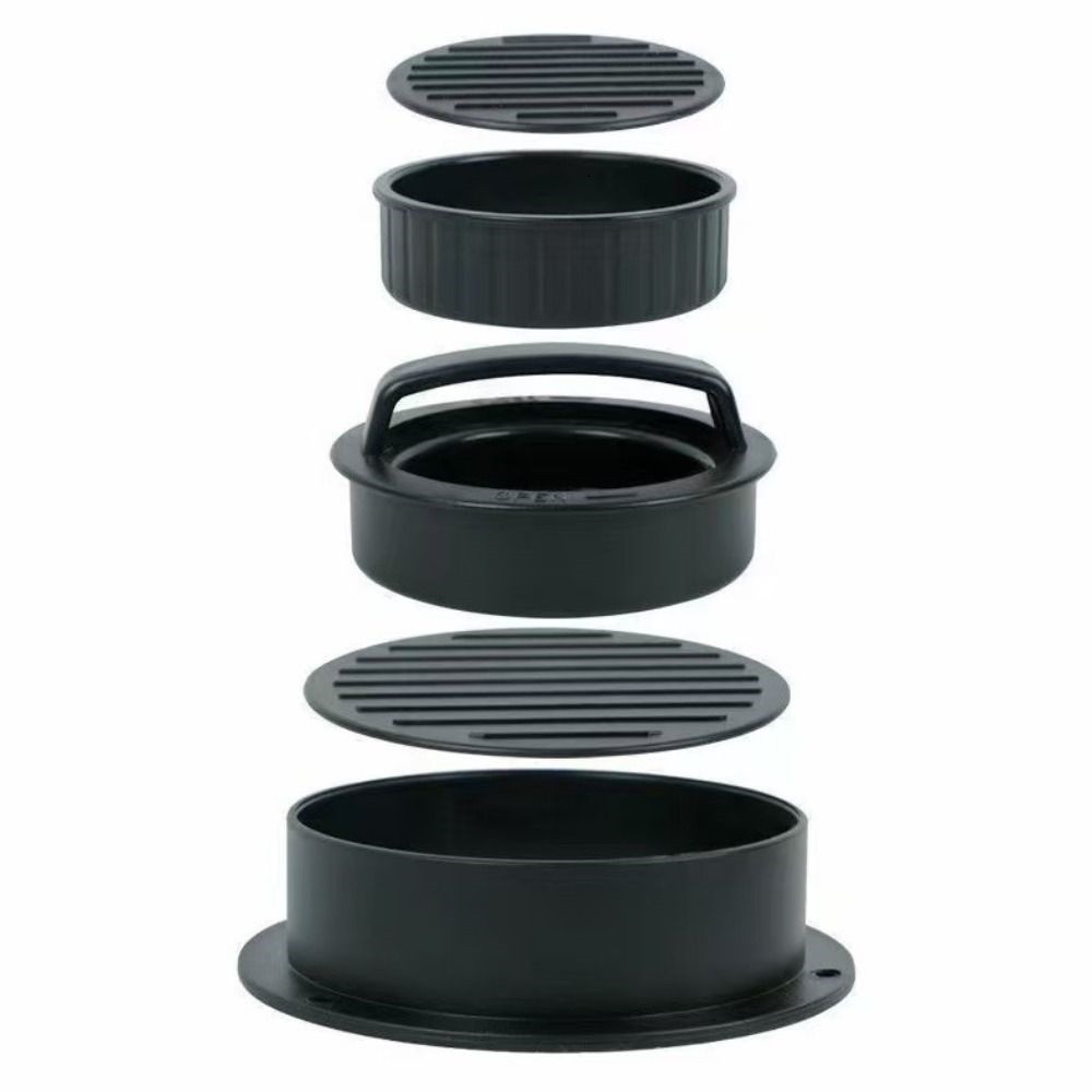 3in1 Non-Stick Hamburger Patty Maker Stuffed Burger Press Sliders BBQ Molds US gallery