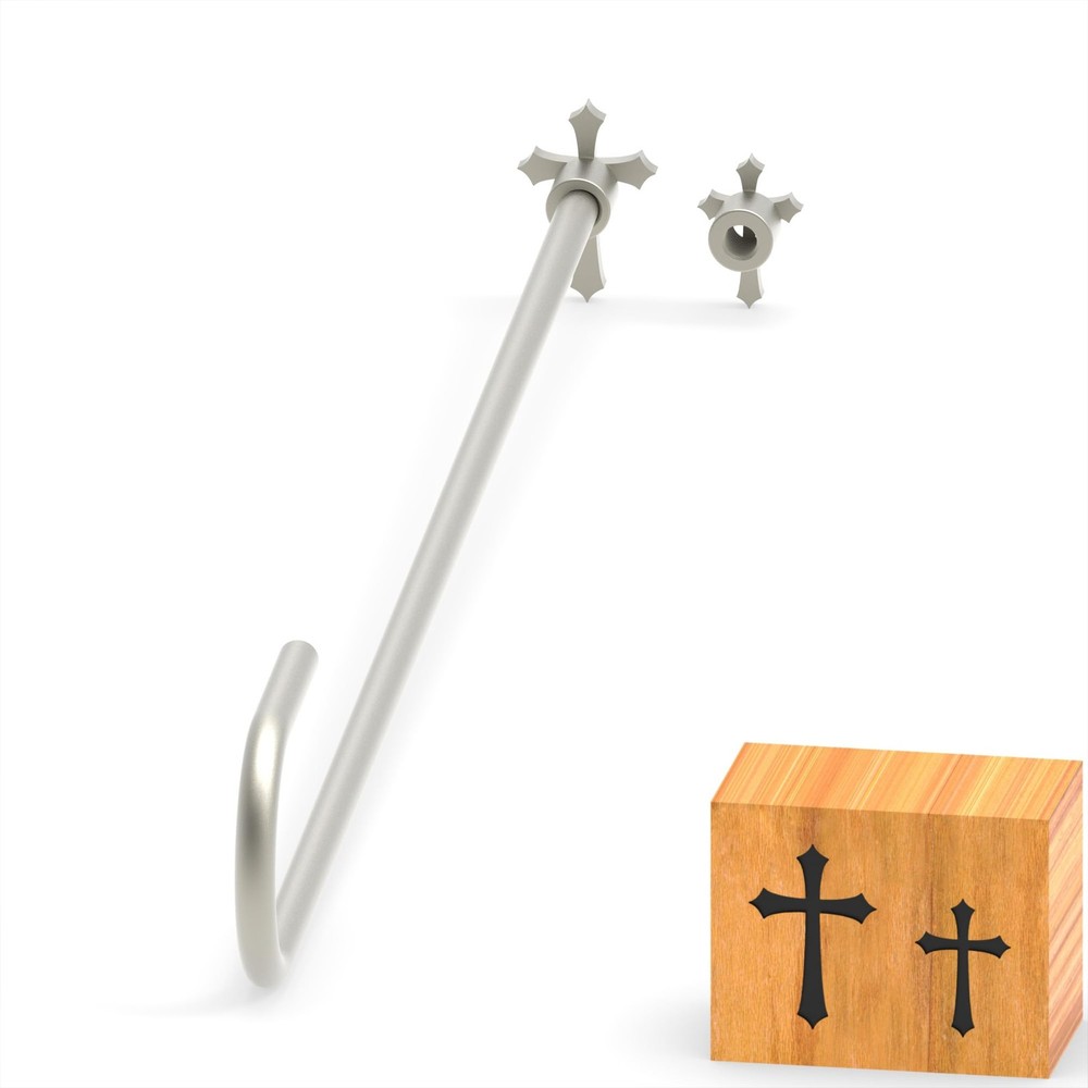 2Pcs Mini 3/4" & 1" Branding Irons, Christian Cross Custom Wood Branding Iron Pe