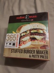 Nordic Ware 3 In 1 Stuffed Burger Maker & Patty Press Indoor Outdoor USA Vin