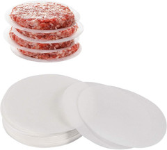 Hamburger Patty Paper round 5.5 Inch, Set of 200, Non Stick Patty Paper Sheets f