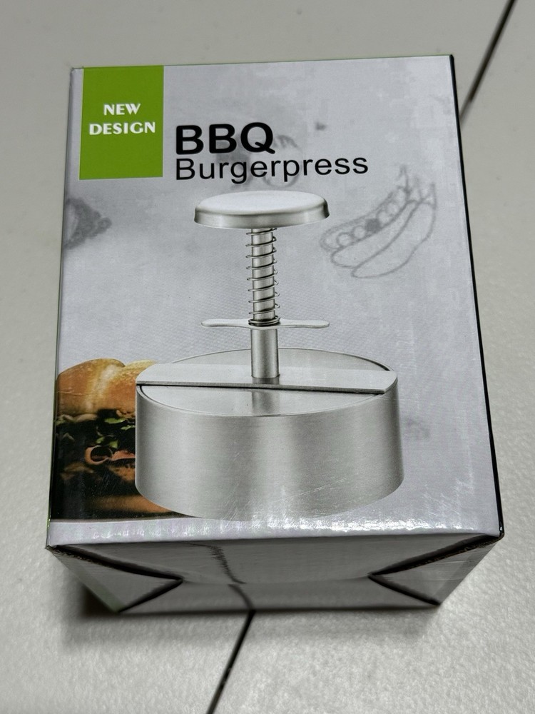 Stainless Steel Burger Press - 4.5"