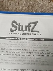 STUFZ Americas Stuffed Burger,Make Stuffed Burgers Like A Pro! “INSTRUCTIONS”!!!