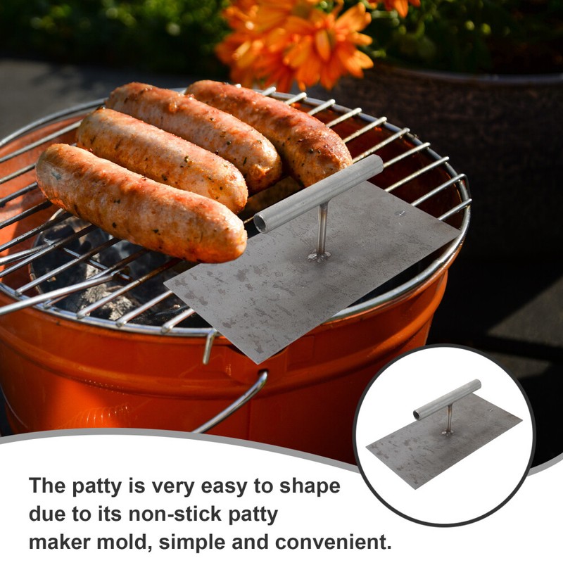 1PC Burger Press Handle Burger Press Rectangle Grill Press Kitchen Burger Maker gallery
