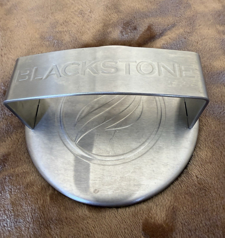 Blackstone Smash Burger Press 6" Diameter 3/8" Raised Edge Stainless Steel gallery
