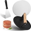 3-in-1 Cast Iron Smash Burger Press 7.2'' Pre-Seasoned Cast Iron Hamburger gallery