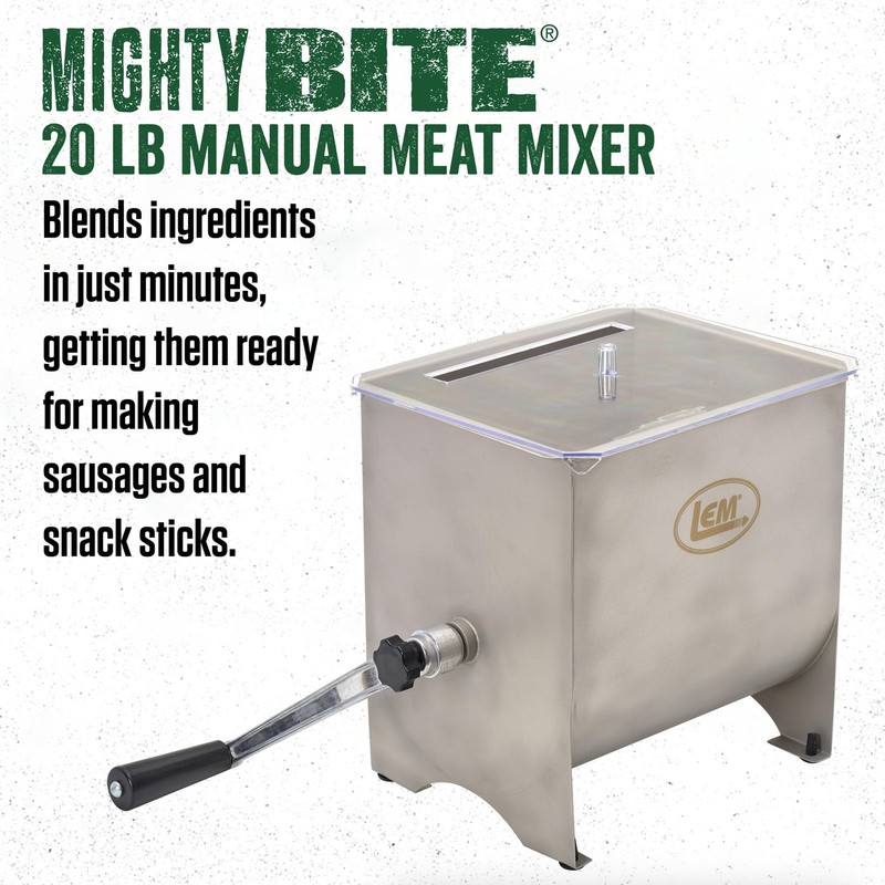 LEM Products MightyBite 20 Pound Capacity Manual 20 Capacity, Silver gallery
