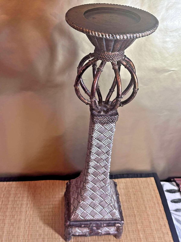 Decorative Pillar Candle Holder – Elegant Metal Stand for Home or Event Decor gallery