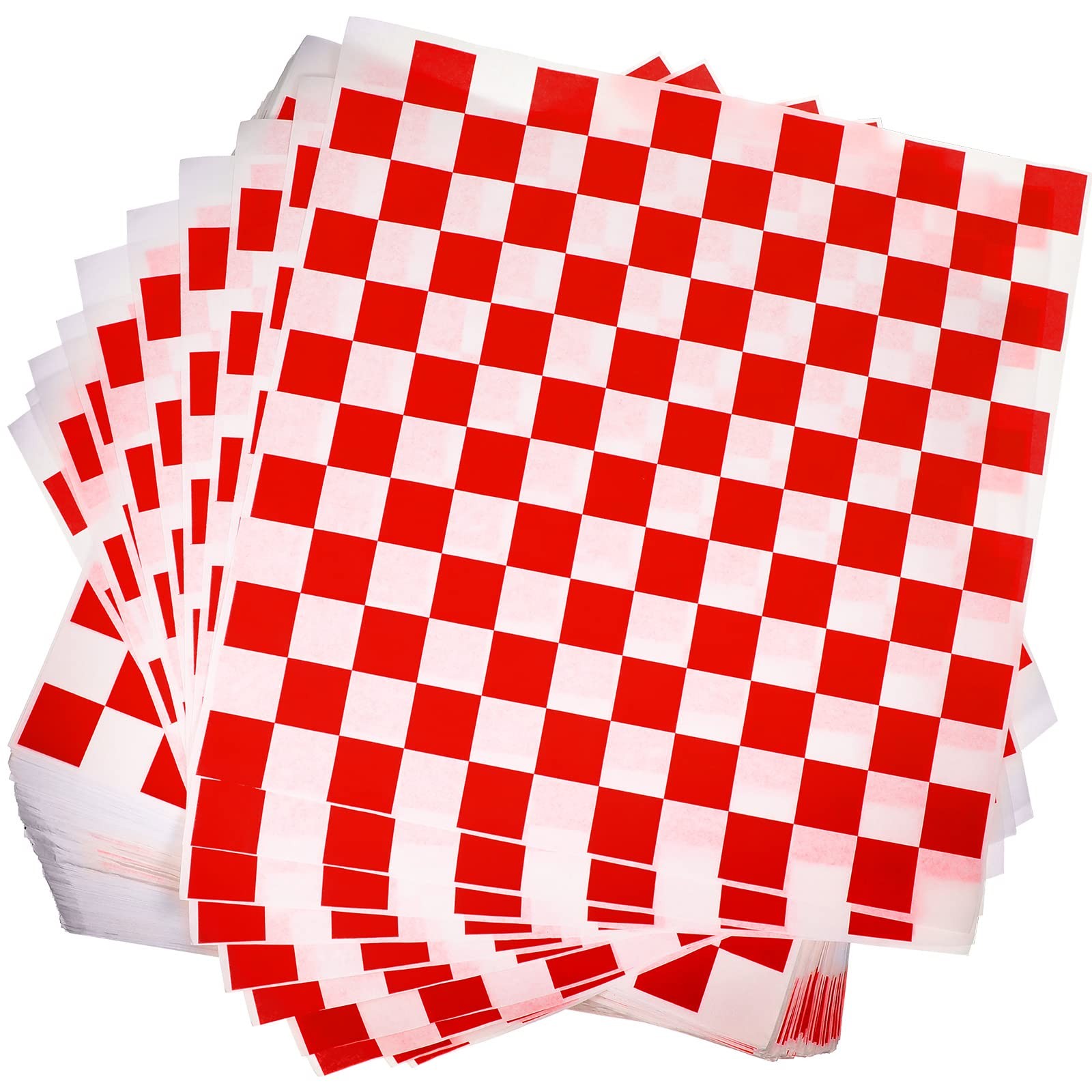 Honeydak 600 Pcs Sandwich Wrapping Paper Sheet 15x15 15 x 15 inches, Red gallery