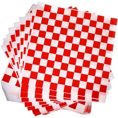Honeydak 600 Pcs Sandwich Wrapping Paper Sheet 15×15 15 x 15 inches, Red