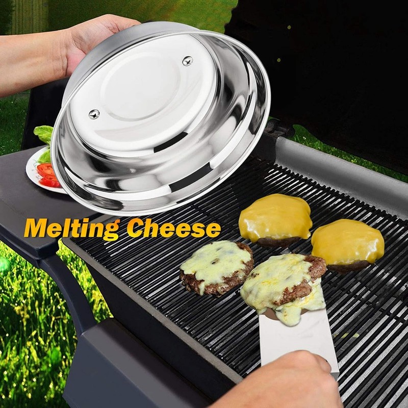 Grill Accessories Set of 2 - 9 Inch Melting Domes gallery