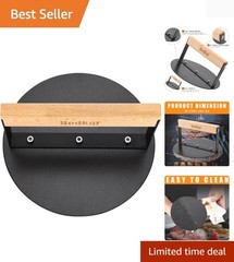 Smash Burger Press 6 inch, Round Burger Smasher Grill Press for Griddle Bacon…