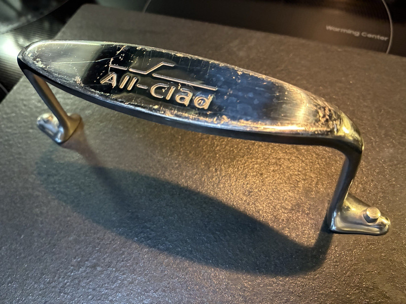 All-Clad Cast Iron Press - Burger/Panini - Stainless Handle - 8" x 10" - 5 lbs gallery