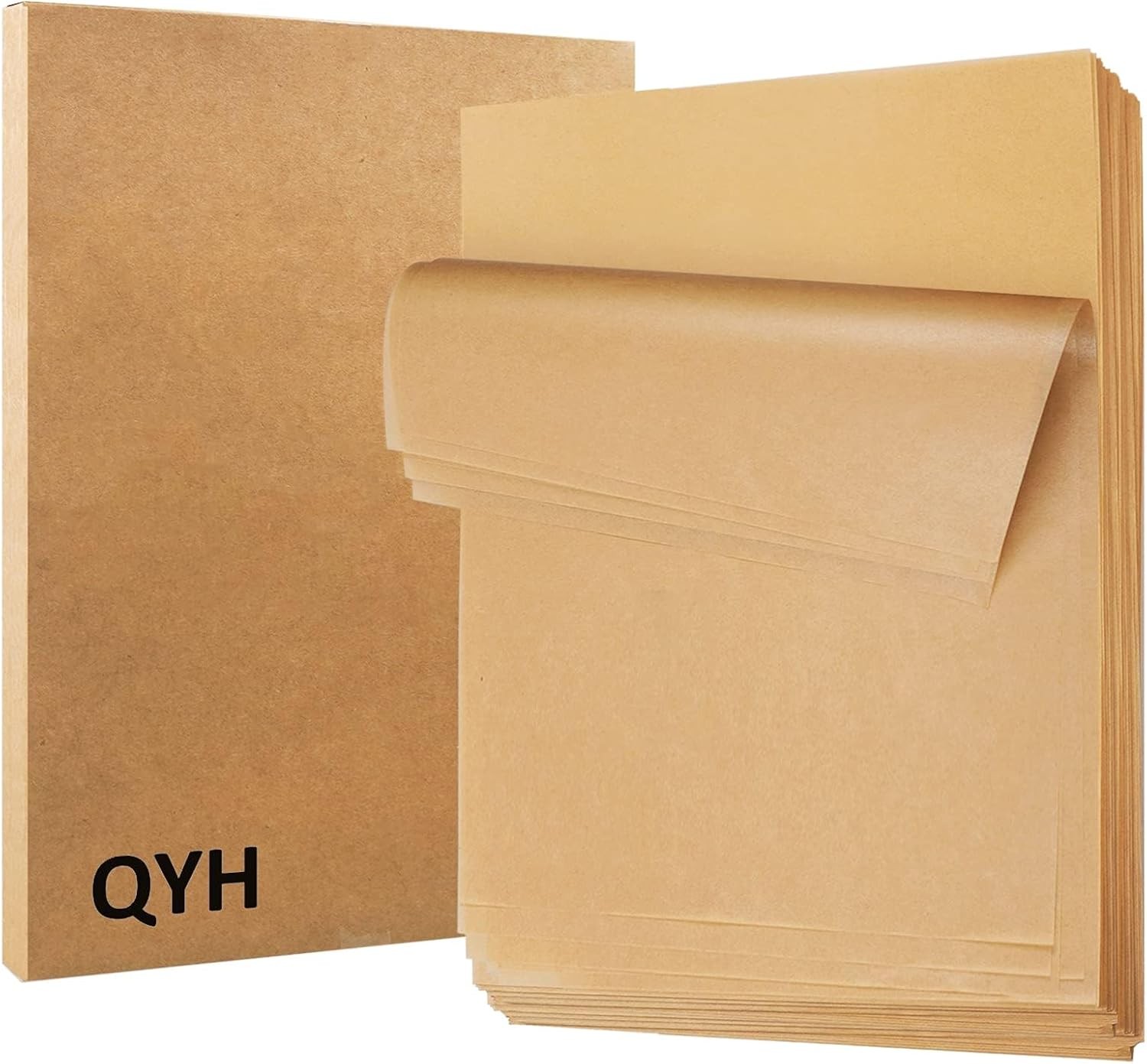 QYH 300 Pcs Parchment Paper Sheets for Baking, 300 Pack-8x12", Brown gallery