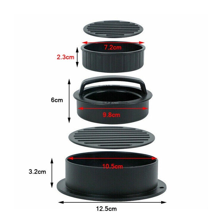 Non Stick Stuffed Burger Press Hamburger Patty Maker Mold Beef Sliders BBQ Tool gallery