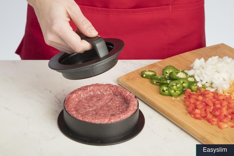 Burger Press 4-in-1 Stuffed Burgers Sliders Regular Thick Patties gallery