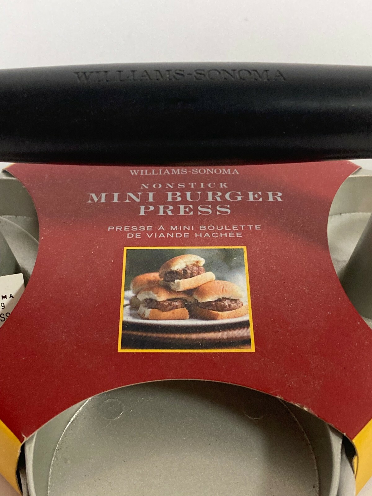NWT Williams Sonoma Nonstick Mini Burger Press Sliders 4 Patties gallery